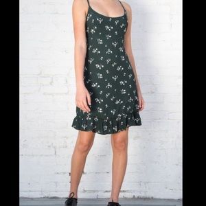 Forest green brandy Melville Colleen dress